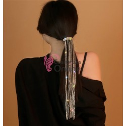 Accesoriu pentru decor par TRD046BB Auriu cu 15 siraguri Luxury cu clema de prindere